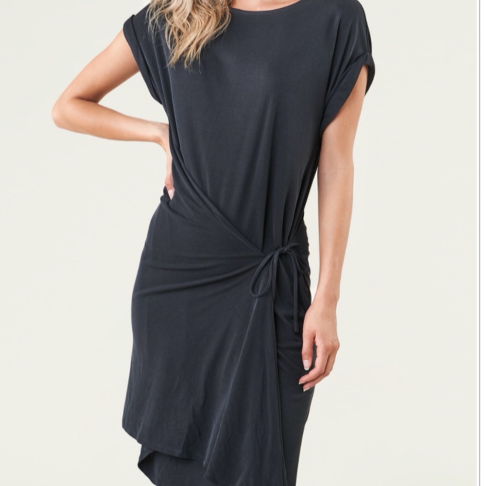 SUGARLIPS Forget Me Knot Knit Midi Wrap Dress NWOT